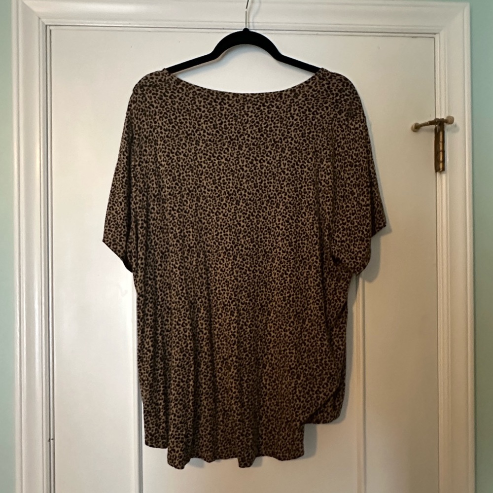 Old Navy cheetah print Luxe Shirt